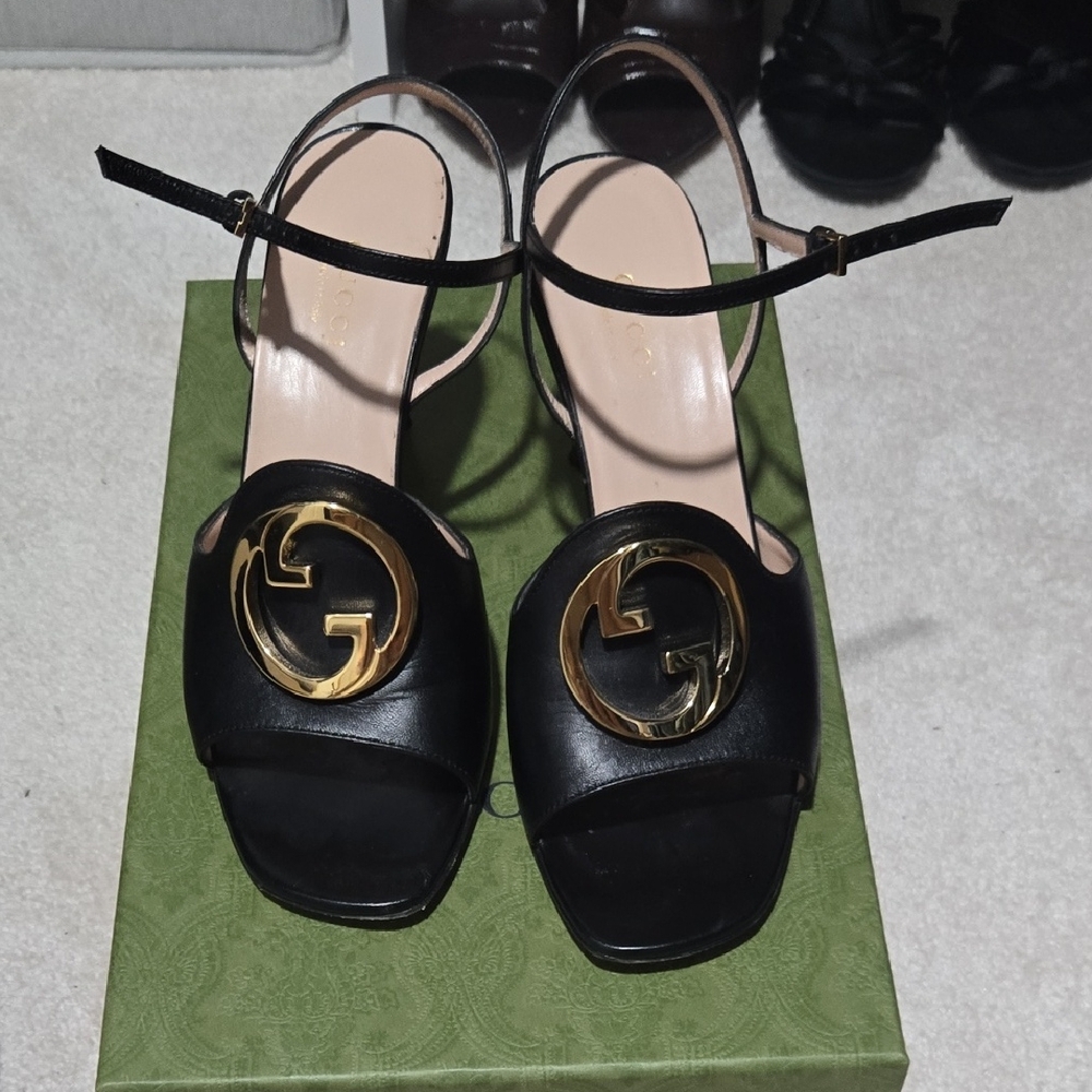 Gucci Interlocking G Heeled Sandals